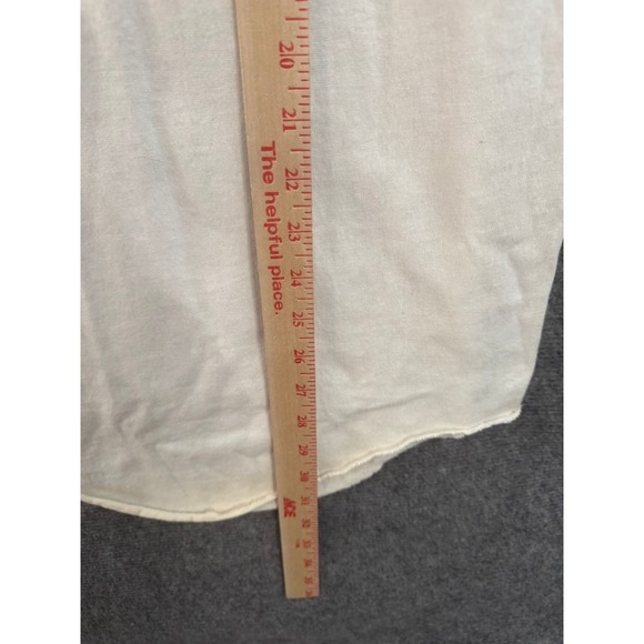 Russell Athletic Raglan Baseball T Shirt Cream Blue 3/4 Sleeve Made in USA L - Picture 6 of 7